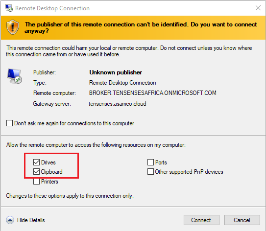 Sage Evolution > Ten Senses Cloud Server: Connect to Remote Desktop Connection > image2018-12-19_10-0-47.png